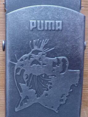 Women's vintage Puma metal belt buckle